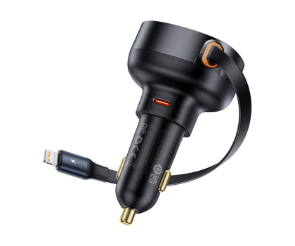 Ładowarka do smartfonów Baseus Ładowarka samochodowa USB-C żeńskie / Lightning męski 60W